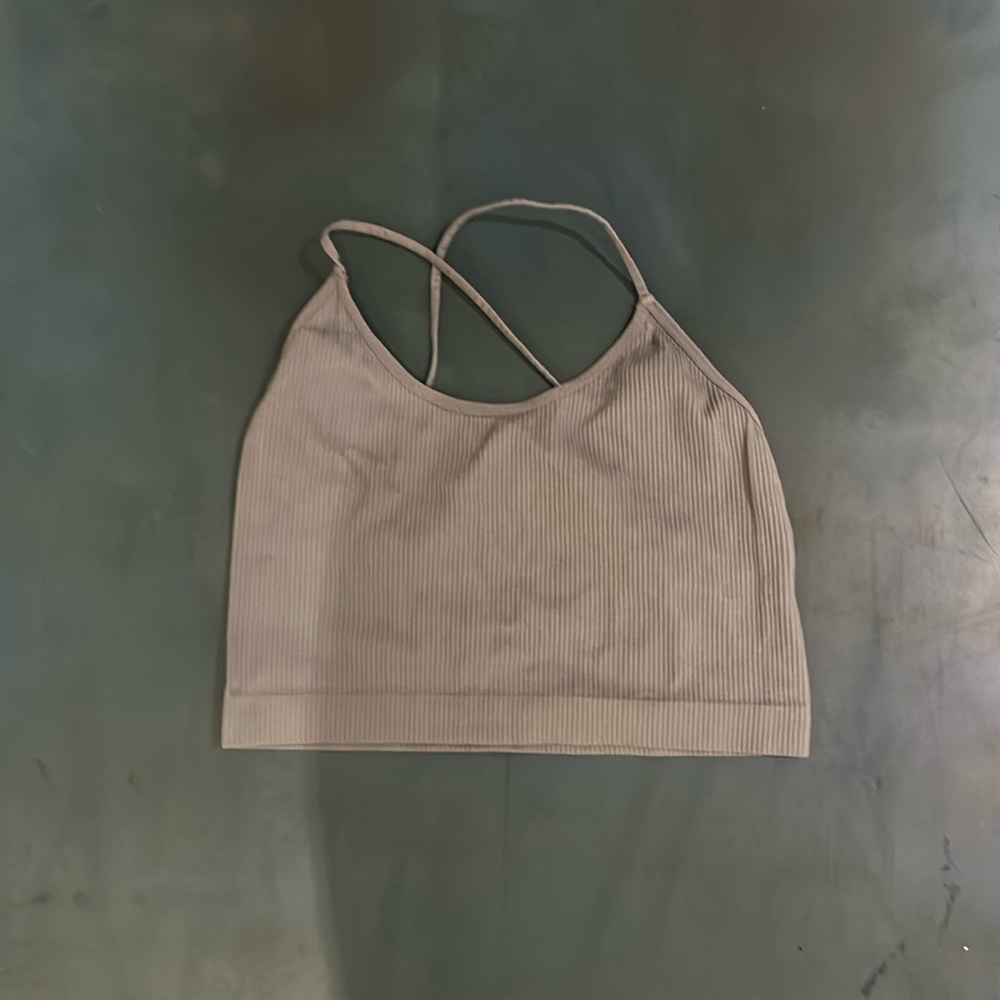 Blue workout tank